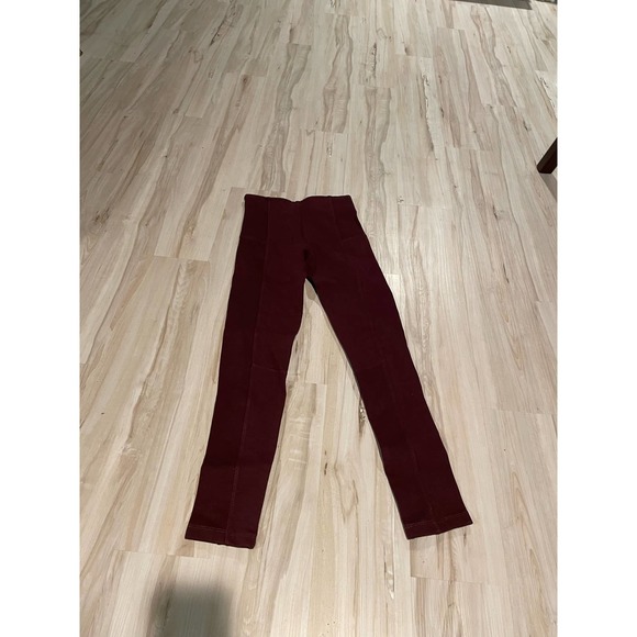 Zara burgundy wine side zip leggings size small - Picture 7 of 7